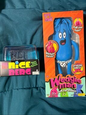 Nee Doh Ice Berg - XL Blue & Wedgie Man Pull-The-Undies Blue Kids Toy – green